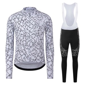 Vente flash - Tenue de cyclisme sur mesure, écologique, antibactérienne, respirante, coupe-vent, 100% polyester, ensemble de maillots et de shorts de vélo pour hommes - Product Image 6