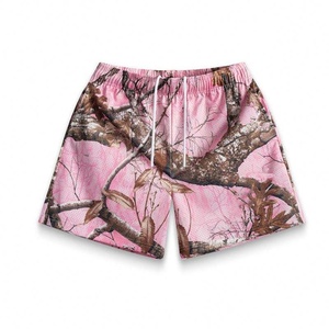 High Quality Men's Summer Casual Shorts Slim Fit Straight Leg Hip Hop Streetwear Printed Drawstring Closure 100% Cotton Mid - Product Image 2