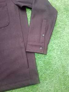 OEM Custom all'ingrosso taglie forti di alta qualità invernale calda manica lunga camicia di <span class=keywords><strong>lana</strong></span> 100% da <span class=keywords><strong>uomo</strong></span> con tasche-campione senza - Product Image 2