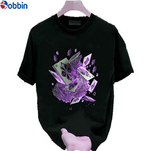 T-shirt Homme Grande Taille Haute Qualité Personnalisable Impression Numérique Logo Personnalisé 100% Coton Tricoté Manches Courtes Séchage Rapide Anti-Plis - Product Image 1