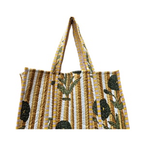 Bolso de Mano Tipo Tote, Hecho a Mano, Acolchado de Algodón, Estilo Bohemio Vintage, Anti-Robo, Portátil, para Mujer, Regalo, Compras, Bolso de Hombro - Product Image 5