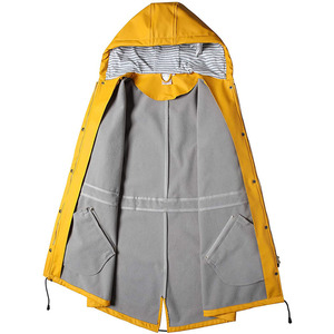 Men's XXL <b>Lightweight</b> Polyester Rainproof Jacket Waterproof <b>Long</b> Sports Raincoat Hood Durable - Product Image 4