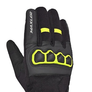 Gants de course en cuir véritable pour homme, résistants, courts, pour le ski, le motocross, la moto, le vélo, avec logo - Product Image 4