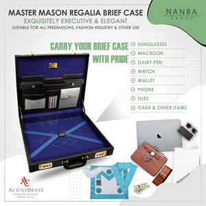 Estuche Rígido para Mandil Masónico Premium, Cuero Negro – Bolsas y Estuches para Francmasones - Product Image 5