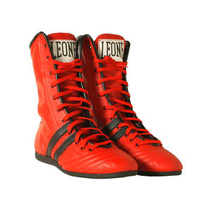 Zapatos de Boxeo Ligeros de Caña Alta con Suela Antideslizante y Parte Superior de Cuero, Zapatos de Entrenamiento y Combate, Proveedor OEM - Product Image 1