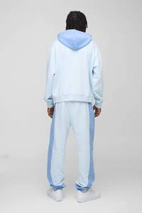 Conjunto de Sudadera con Capucha y Pantalones Jogger de Algodón para Hombre, Estampado Casual, OEM Personalizado, Estilo Urbano Lavado, Chándal Deportivo - Product Image 2