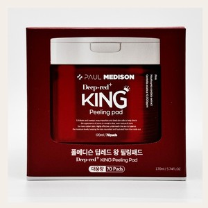 โทนเนอร์หน้าขายดี Polmedison Deep Red King Peeling Pad 70 แผ่น โทนเนอร์/แผ่นเช็ดทำความสะอาดรูขุมขน - Product Image 4