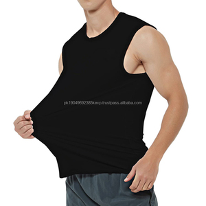 Camiseta sin Mangas para Hombre de Talla Grande, Diseño Moderno, para Entrenamiento de Verano, Elástica, Transpirable, Ropa Deportiva de Moda para Entrenamiento de Verano - Product Image 2