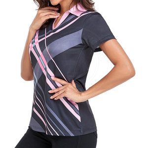Polos de golf informales y elegantes para mujer, con protección UV y tela elástica, para el campo de golf, la oficina y actividades diarias. - Product Image 2