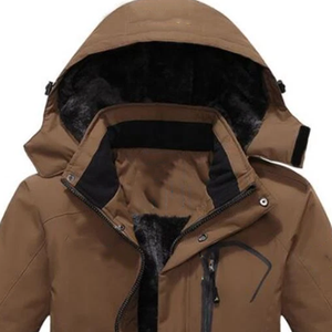 Chaqueta de esquí para hombre, impermeable, con cremallera, resistente, para invierno, a prueba de viento, para snowboard, para clima frío, con microforro polar - Product Image 5