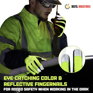 Guantes de Trabajo Resistentes y Transpirables de TPR de Alta Calidad para Mecánicos, Antivibración, con Logotipo Personalizado en el Dorso - Product Image 4