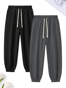Custom ODM Men Casual Loose Fit Sweatpants Drawstring Waist Cuffed <b>Joggers</b> - Product Image 1