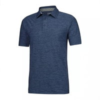 Kaos Polo Pria Merah Lengan Pendek Rajutan Cepat Kering Gaya Kasual Polos