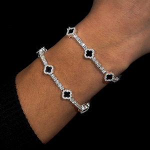 Bracelet Tennis Trèfle Moissanite VVS en Argent Sterling 925 de 3 mm, Style Hip Hop, Expédition Rapide, Idéal Cadeau - Product Image 5
