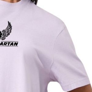 เสื้อยืดโอเวอร์ไซส์สีลาเวนเดอร์สำหรับผู้หญิง ผ้าฝ้ายเนื้อนุ่ม คอกลม ทรงหลวม สวมใส่สบายๆ สไตล์ลำลอง แฟชั่นสตรีทแวร์ เสื้อผ้าแฟชั่น - Product Image 3