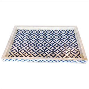 Bandeja de Servir Octogonal de Lujo con Incrustaciones de Hueso, Bandeja Decorativa Hecha a Mano con Resina Floral Roja para Mesa de Centro, Decoración del Hogar, Suministros para Hoteles - Product Image 4