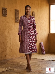 Tela de Felpa Coral con Estampado Africano Dobby de Alta Calidad de Kenia, Tela Tradicional Holandesa Resistente a las Manchas para Niños - Product Image 3