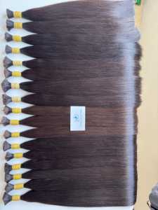 New Vietnamese Custom 100% Virgin Human <b>Hair</b> Extensions Straight Water Wave Style Bulk Bleached <b>Hair</b> <b>Color</b> Directly From Factory - Product Image 2