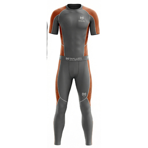 Conjunto Deportivo de Compresión para Hombre, Color Negro, para Entrenamiento, Running y Actividades, Línea Europa Premium, Chándal de Compresión Maluza - Product Image 1