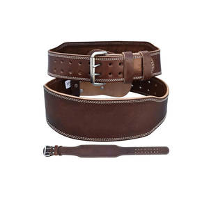 Ceinture de musculation en cuir personnalisée, fabriquée en gros, pour la protection de la taille, réglable - Product Image 1
