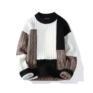 2026 Latest Customization New Designs 100%Cotton Knitted <b>Turtleneck</b> <b>Sweaters</b> Anti-Wrinkle O-Neck Long Sleeve Unisex <b>Sweaters</b> - Product Image 2