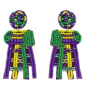 Pendientes de cuentas de semillas hechos a mano tradicionales indios, multicolor, joyería de moda a mejor precio - Product Image 6