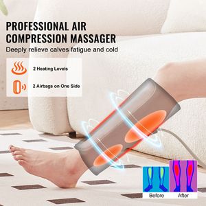 Massaggiatore per Polpacci a Compressione d'Aria a 3 Modalità con Calore e 2 Livelli di Riscaldamento - Massaggiatore 2-in-1 per Polpacci per un Sollievo Confortevole - Product Image 2