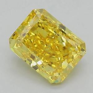 Diamante Amarillo Radiante de Corte Brillante, Cultivado en Laboratorio, Certificado por IGI, Diamante Amarillo Suelto para Anillo de Compromiso Personalizado, 1-5 Quilates, VVS VS - Product Image 6