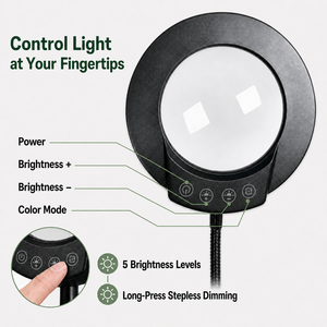 แว่นขยาย LED 10 เท่า พร้อมโหมดแสง 5 สี, เลนส์แก้วแบบยืดหยุ่นได้ สำหรับงานที่ต้องการความแม่นยำ ใช้ได้ทั้งที่บ้าน ที่ทำงาน - Product Image 4