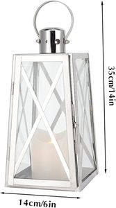 Best Selling Antique Style Metal <b>Lantern</b> For Home Decoration With Glass Cover And Hanging Handle <b>Candle</b> <b>Holder</b> - Product Image 2