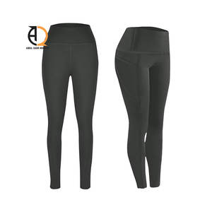 Wholesale Custom <b>Women</b> High Waist Thick <b>Thermal</b> <b>Leggings</b> With Pocket Polyester Warm Winter Fleece Lined Yoga <b>Leggings</b> - Product Image 3