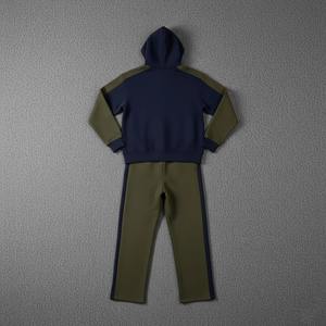 Conjunto de Sudadera con Capucha y Pantalones de Chándal de Felpa Francesa 100% Algodón, Personalizado OEM, de Alto Gramaje, con Cremallera, para Hombre - Product Image 5