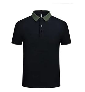 Hombres de secado rápido de calidad profesional para Polos personalizados con diseños bordados Tela de lona de patrón sólido con logotipo - Product Image 3