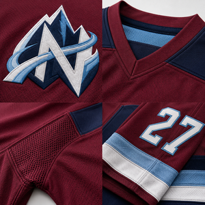 Jersey de Hockey sobre Hielo Estilo Canadiense Personalizado, Uniforme de Equipo Bordado, Nombre y Número Personalizados, Venta al Por Mayor para Adultos y Jóvenes, OEM, ODM - Product Image 2