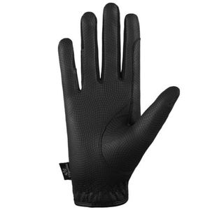 Gants d'équitation en cuir véritable pour homme, couleur unie, fermeture auto-agrippante, coupe classique 2026 - Product Image 3
