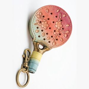 Llavero de Raqueta de Pádel de Goma Duradera de Primera Calidad, Regalo de Recuerdo con Logotipo Personalizado y Empaque para Clubes Deportivos, Todas las Temporadas - Product Image 1