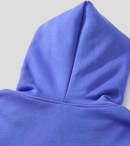 Sweat à capuche oversize personnalisé Y2K Streetwear d'hiver, bleu, imprimé graphique, en molleton de coton de haute qualité, service OEM - Product Image 5