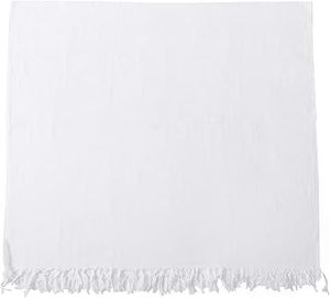 Serviette unie en coton pour l'Ihram, vêtement islamique pour hommes, blanc, pour le Hajj et l'Omra, cadeau de Hajj, serviette Ihram modeste et respirante - Product Image 6