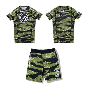Ensemble Rash Guard MMA Personnalisé – Designs Sublimés Imprimés – Extensible Unisexe – Sans Gi Shoyorol – Demi-Manches BJJ MMA – Ensemble Short - Product Image 1