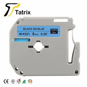 Ruban adhésif compatible Tatrix M-K221 M-K621 M-K421 M-K921 9mm*8m pour imprimantes <span class=keywords><strong>Brother</strong></span> PT-65 70 <span class=keywords><strong>80</strong></span> 90 M95 - Product Image 2
