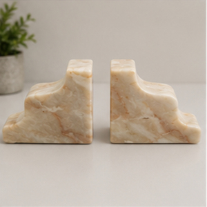 Carved Stone Bookends Irregular Shape Art Sculpture Home Decoration Relievo Technique - Product Image 2