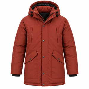 Chaqueta Parka para Hombre, Abrigo de Invierno de Color Sólido, Parka Cálida de Moda, Chaqueta Informal de Algodón, Chaqueta de Plumón 2026 - Product Image 6