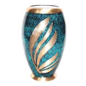 Urne funéraire en laiton de haute qualité pour adulte, avec motif d'oiseaux en vol, finition marbre doré et gris, urnes funéraires métalliques pour cendres humaines - Product Image 6