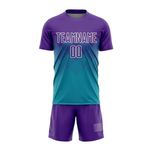 Conjunto de Fútbol Premium, Camiseta y Pantalones Cortos, Uniforme Deportivo Transpirable, Ropa Deportiva de Secado Rápido para Entrenamiento en Equipo - Product Image 1