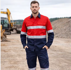 ชุดคลุมทำงานผ้าฝ้ายสำหรับผู้ชาย Vesbhusha VBIndustrial สีเทาเข้ม ระบายอากาศได้ดี สวมใส่สบาย พิมพ์ลายสกรีน บริการ OEM - Product Image 4