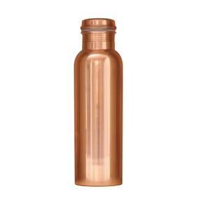 Nouvelle bouteille d'eau en cuivre au design minimaliste, portable, pour les voyages, avec couvercle - Product Image 1