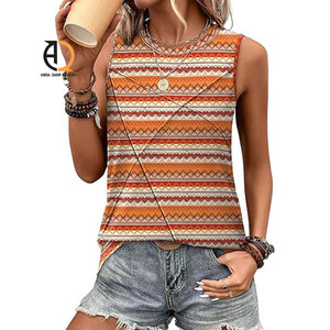 เสื้อกล้ามผู้หญิงลำลองผ้าฝ้ายแขนกุด - Product Image 1