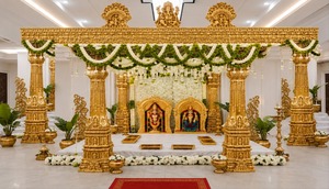 Mandap de Fibra para Bodas Hindúes, Nuevo Mandap Indio Personalizable, Decorativo, Estilo Ajanta, para Malasia y EE. UU. - Product Image 4