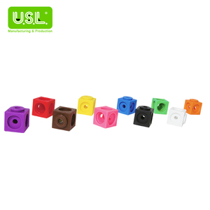 Série de blocs de construction éducatifs Math Linking Cube pour un apprentissage interactif - Product Image 1