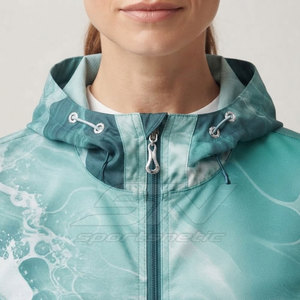 Casual <b>Women</b> Windbreaker <b>Jacket</b> Hooded <b>Lightweight</b> Sportswear Zip Closure Breathable Fabric Comfortable Fit Side Pockets - Product Image 6